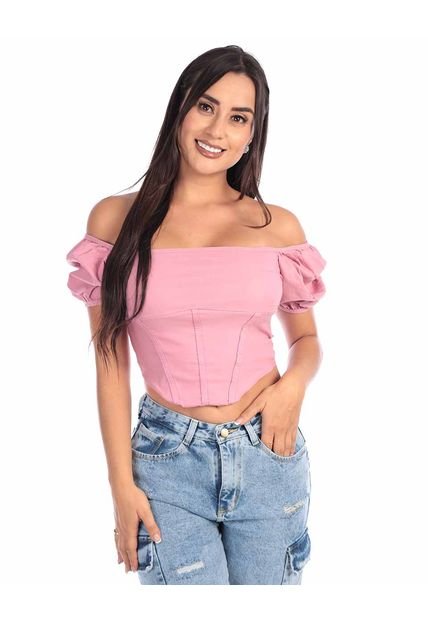 Blusa Corta Escote Bandeja Arequipe Mujer