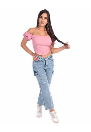 Blusa Corta Escote Bandeja Arequipe Mujer