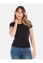 Camiseta Básica Ajustada De Mujer En Tejido Suave de Arequipe