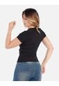 Camiseta Básica Ajustada De Mujer En Tejido Suave de Arequipe