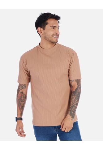 Camiseta Casual Cuello Alto Para Hombre Arequipe