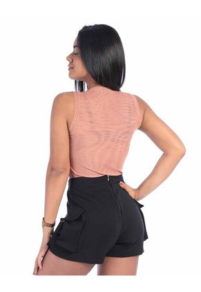 Blusa Transparente Manga Sisa Mujer