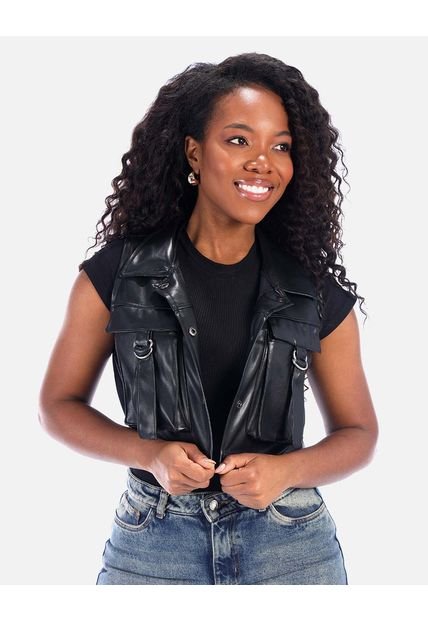 Chaleco Para Mujer En Cuero