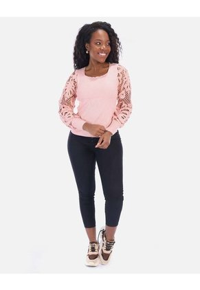 Saco Con Mangas En Encaje Mujer