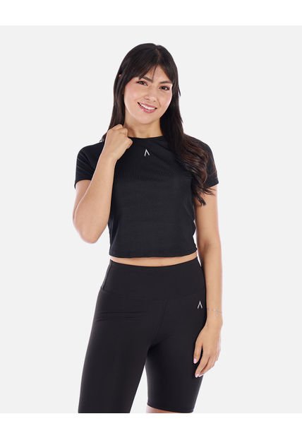 Camiseta Deportiva Corta Para Mujer Con Ajuste Cómodo