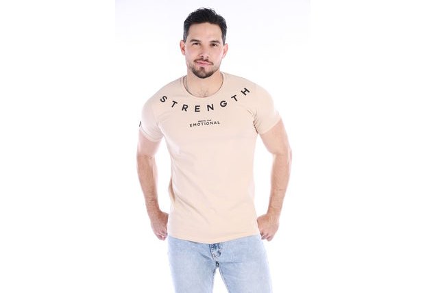 Camiseta Para Hombre Con Estampado Casual