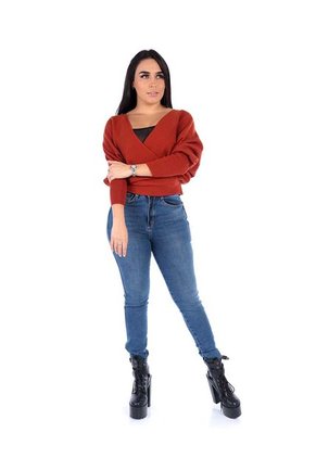 Suéter Escote Cruzado