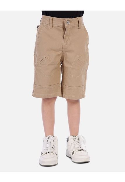 Bermuda Carpintera Para Niño Con Bolsillos Decorativos