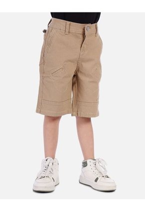 Bermuda Carpintera Para Niño Con Bolsillos Decorativos