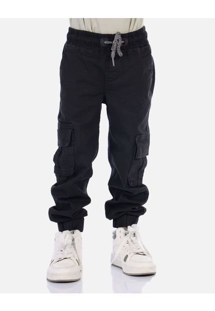 Jogger Cargo Para Niño Con Bolsillos Laterales Y Pretina Ajustable
