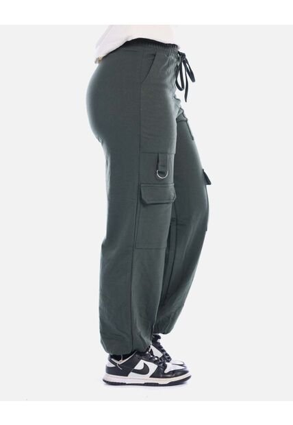 Pantalón Jogger Cargo Mujer Con Bolsillos Funcionales