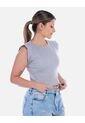 Blusa Crop Sin Mangas Para Mujer de Arequipe