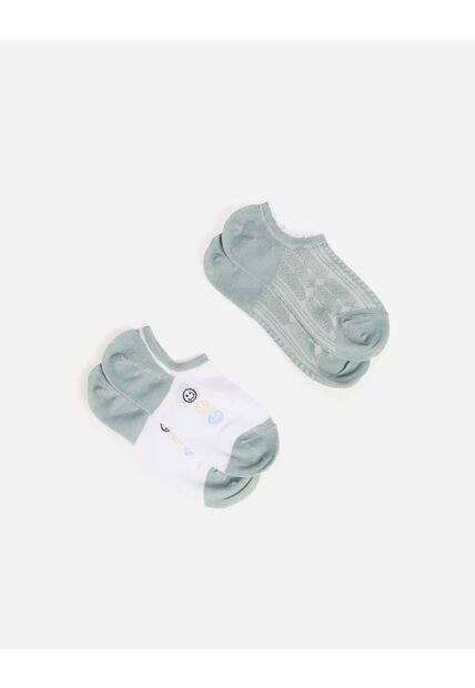 Medias Taloneras Para Mujer Set X2