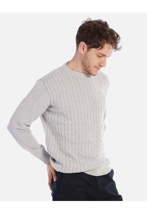 Suéter Trenzado Para Hombre Estilo Clásico