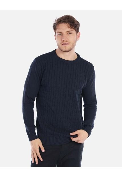 Suéter Trenzado Para Hombre Estilo Clásico