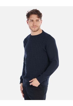 Suéter Trenzado Para Hombre Estilo Clásico