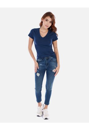 Camiseta Básica De Cuello En V