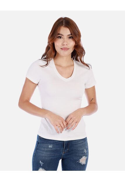 Camiseta Básica De Cuello En V
