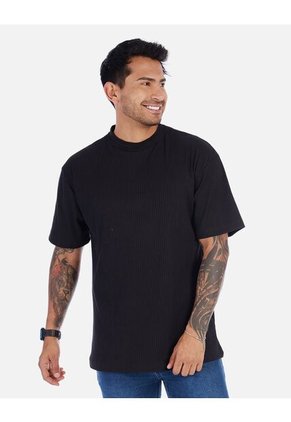 Camiseta Casual Cuello Alto Para Hombre