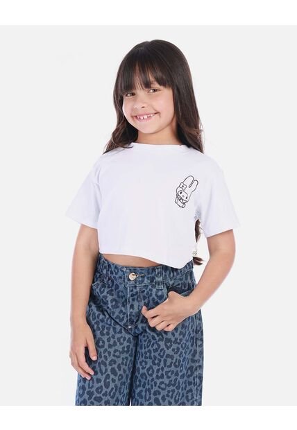 Camisa Para Niña Con Estampado De Conejo