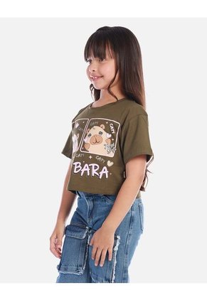 Blusa Para Niña Con Estampado De Capibara