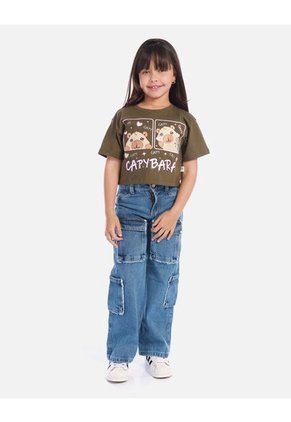 Blusa Para Niña Con Estampado De Capibara
