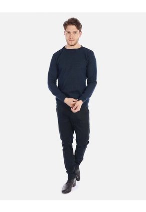 Suéter Tejido Para Hombre Cuello Redondo