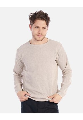 Suéter Tejido Para Hombre Cuello Redondo