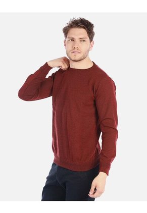 Suéter Tejido Para Hombre Cuello Redondo