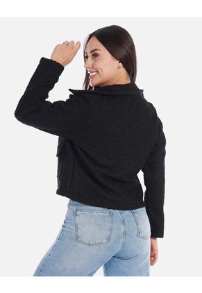 Chaqueta Corta Mujer Textura Suave