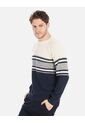 Suéter Tejido Para Hombre Con Franjas Modernas de Arequipe