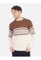 Suéter Tejido Para Hombre Con Franjas Modernas de Arequipe