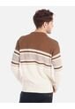 Suéter Tejido Para Hombre Con Franjas Modernas de Arequipe