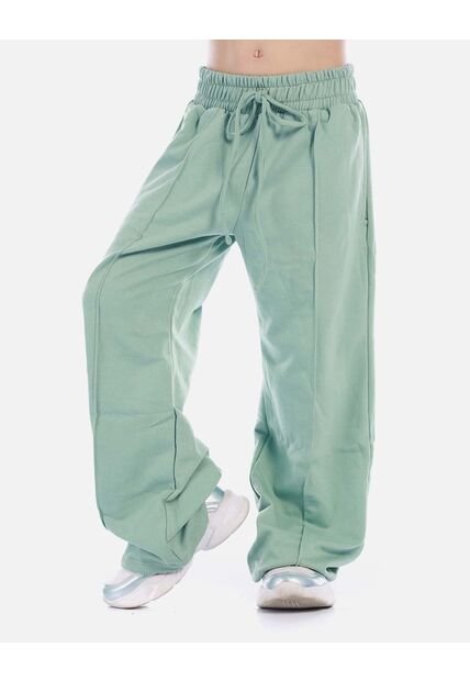 Pantalón Amplio Con Cintura Resortada