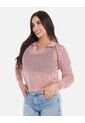 Buzo En Punto Calado Cuello V Mujer de Arequipe