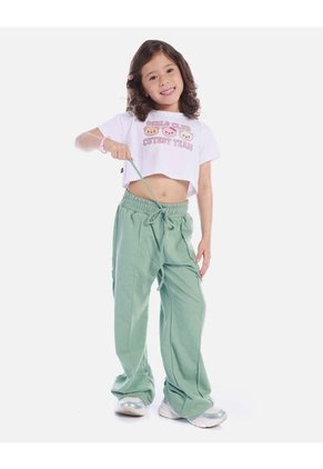 Pantalón Amplio Con Cintura Resortada