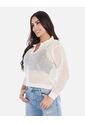 Buzo En Punto Calado Cuello V Mujer de Arequipe