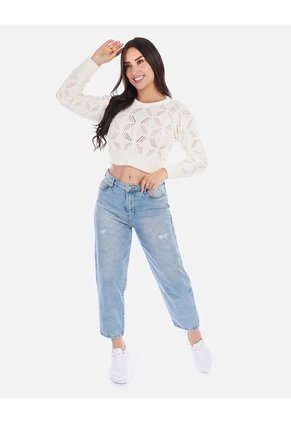 Buzo Calado Con Relieve Mujer