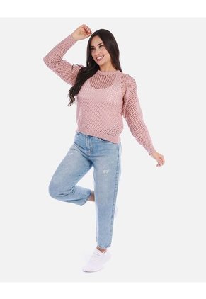 Buzo Calado Mujer Diseño Romántico