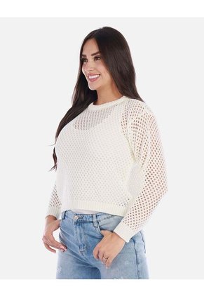 Buzo Calado Mujer Diseño Romántico