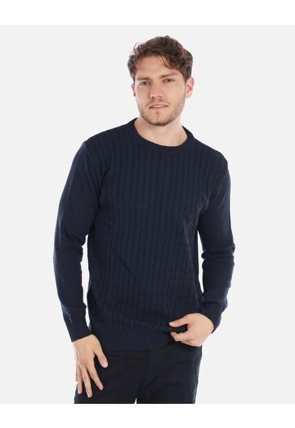 Suéter Trenzado Para Hombre Estilo Clásico