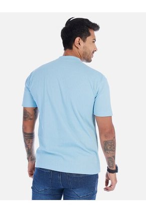 Camiseta Casual Cuello Alto Para Hombre