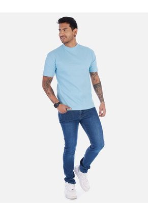 Camiseta Casual Cuello Alto Para Hombre