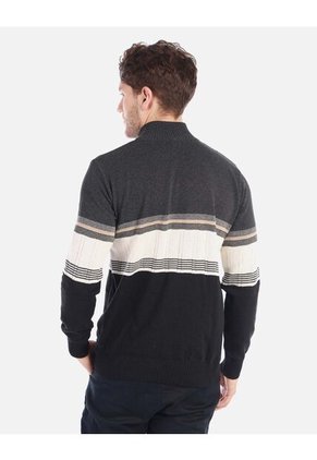 Suéter Tejido Para Hombre Con Media Cremallera