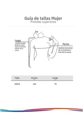 Ruana Tipo Chal Mujer Con Broche