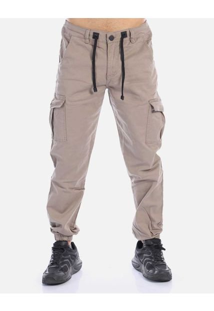 Pantalón Cargo Tipo Jogger Hombre Con Bota Resortada
