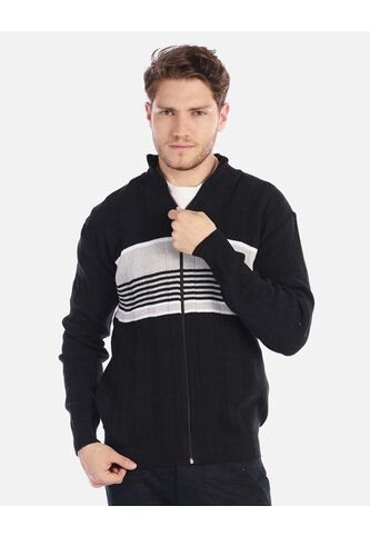 Chaqueta Tejida Para Hombre Con Franjas Arequipe