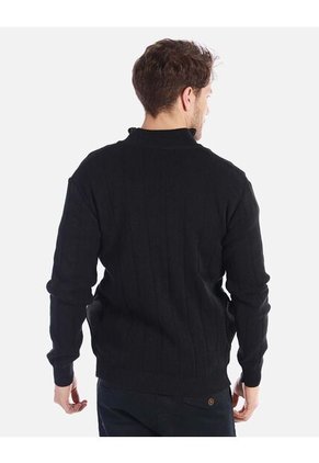 Chaqueta Tejida Para Hombre Con Franjas