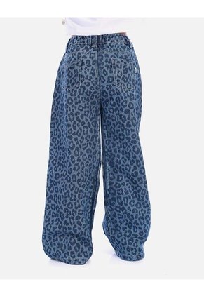 Jean Animal Print Para Niña Moderno Y Versátil