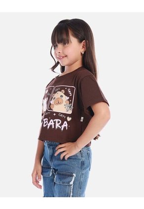 Blusa  Para Niña Con Estampado De Capibara